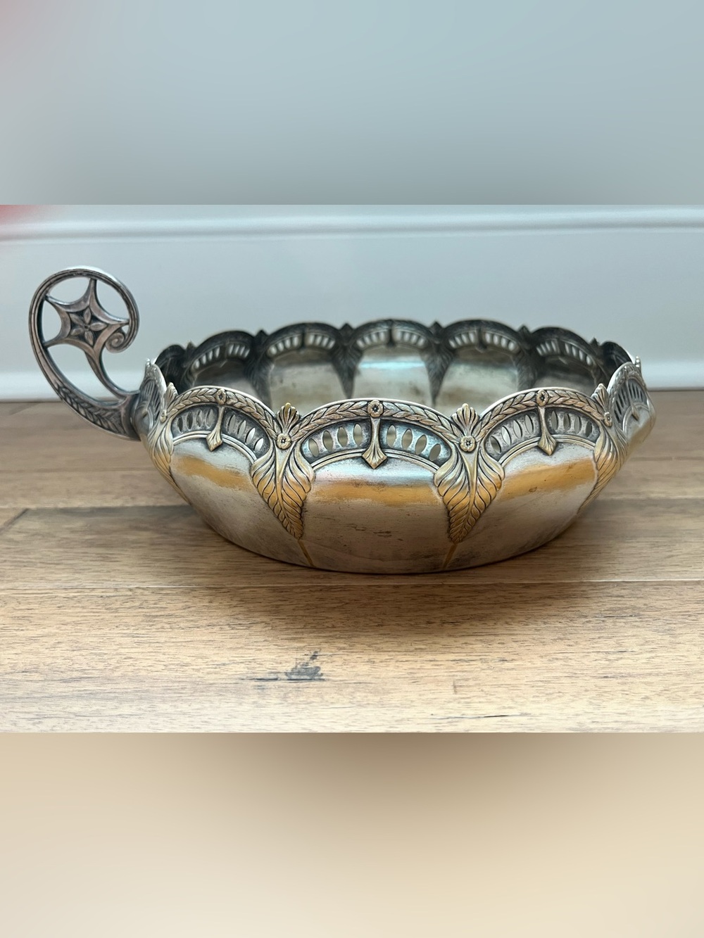Vintage Art Nouveau Bowl - Silver